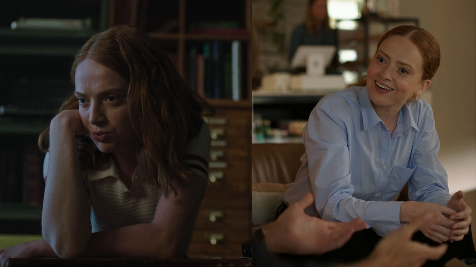 Zoé de Grand'Maison as Evelyn Evernever in Riverdale (left) and Agnes in The Summer I Turned Pretty season 3 (right) (Image on the left via Netflix; Image on the right via Amazon Prime Video)
